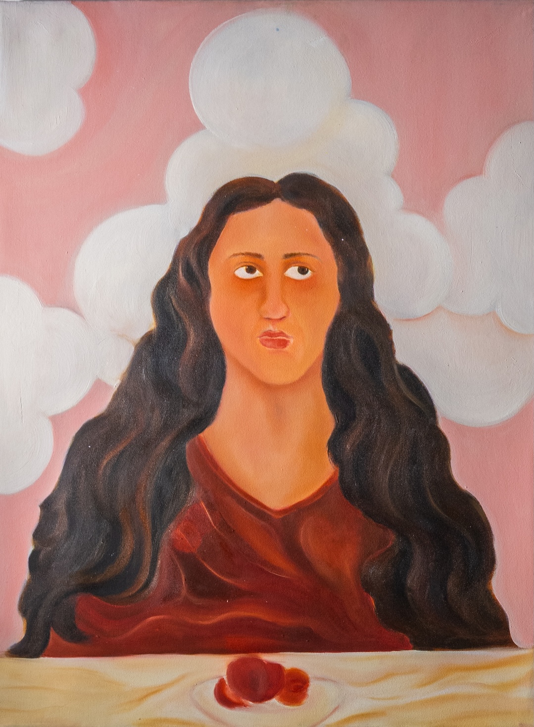 N.Meera Irshad, Arshi Irshad , marginalised , oil on canvas